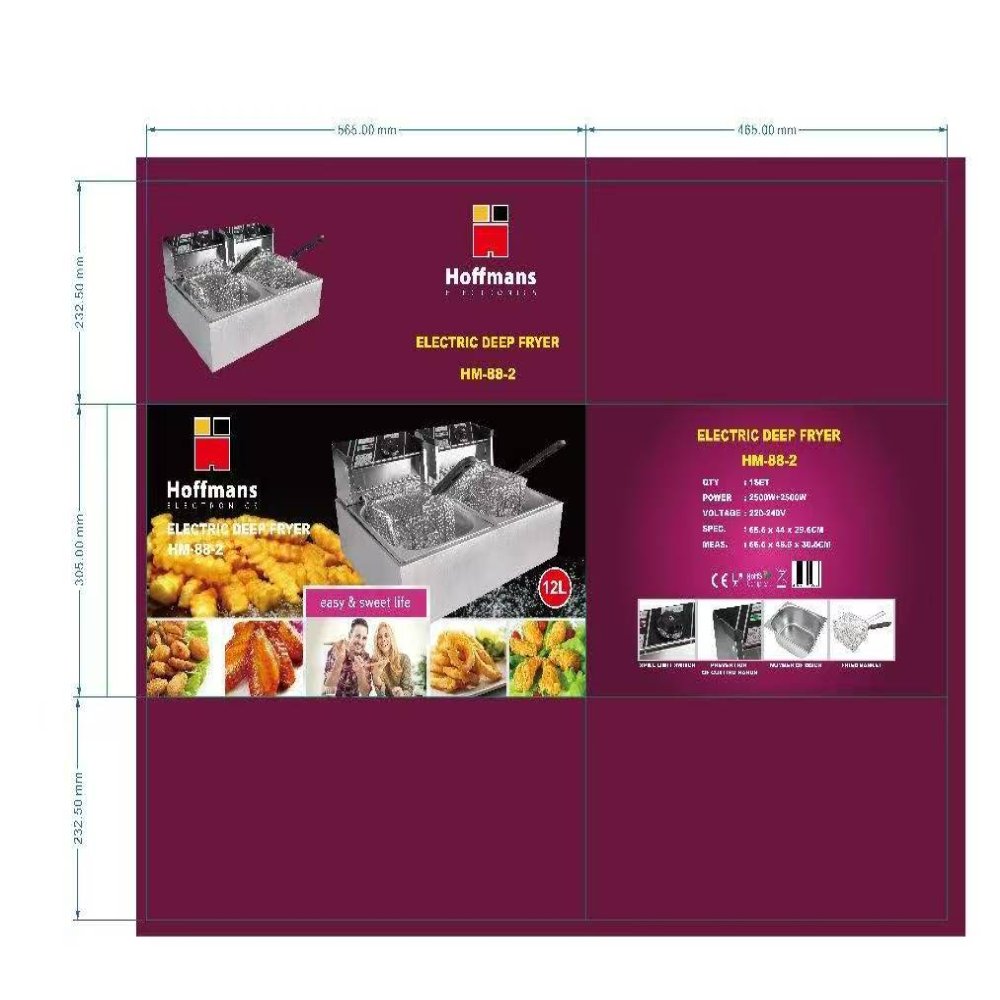 Electric deep fryer Deep Fryer HM-88-2